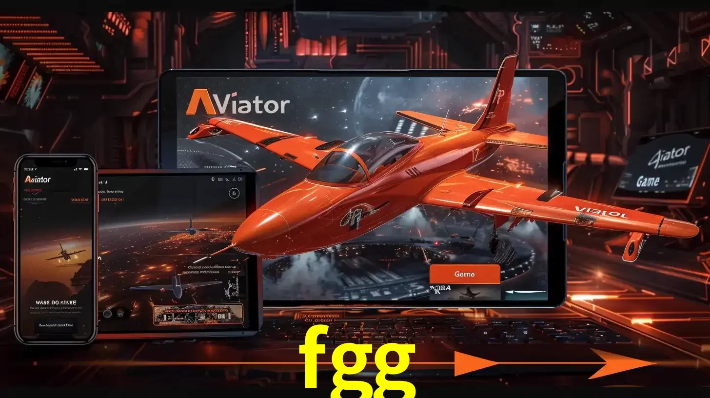 Apresentação tecnológica do jogo Aviator com um avião saindo da tela de um tablet, demonstrando a experiência imersiva em múltiplos dispositivos no fgg.